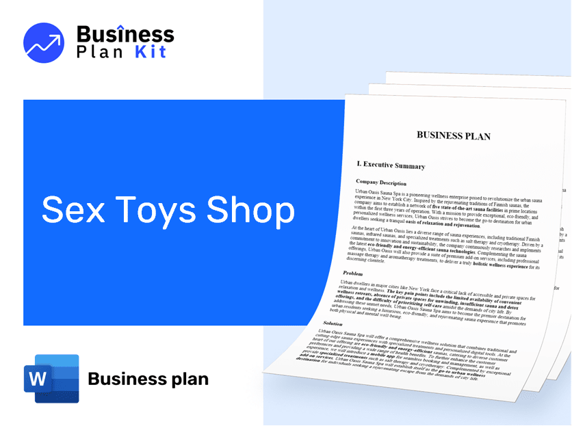 Sex Toys Shop Business Plan Example