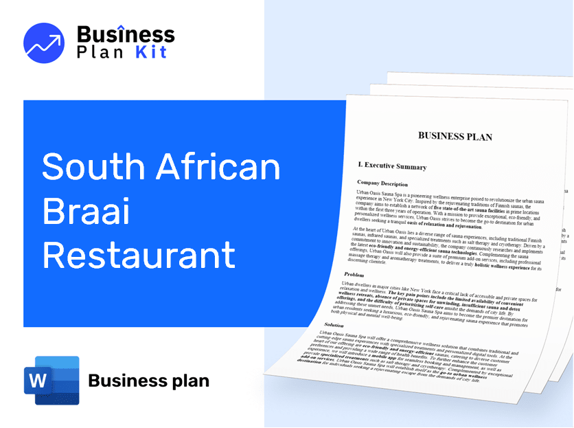 South African Braai Restaurant Business Plan Example