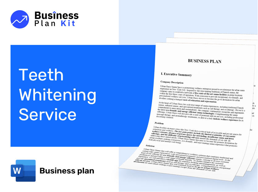 Teeth Whitening Service Business Plan Example