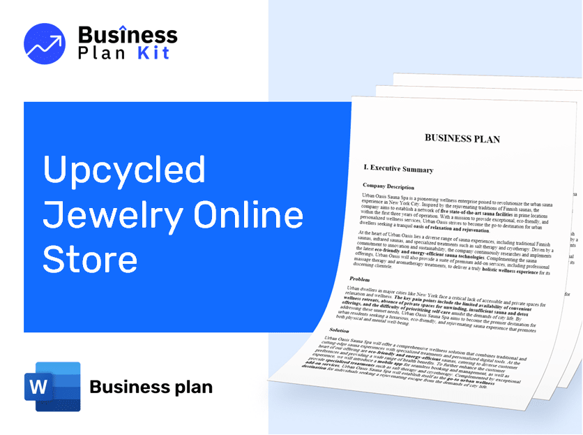 Upcycled Jewelry Online Store Business Plan Example