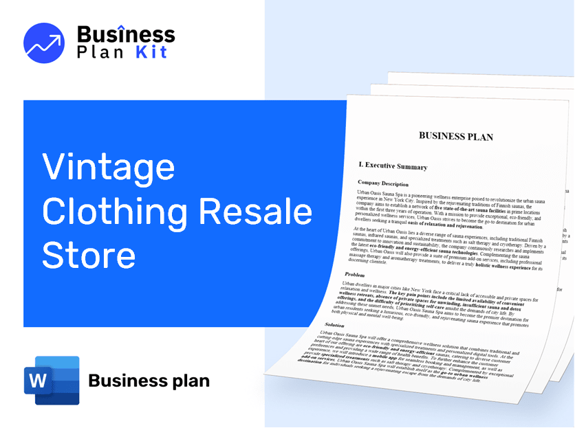 Vintage Clothing Resale Store Business Plan Example