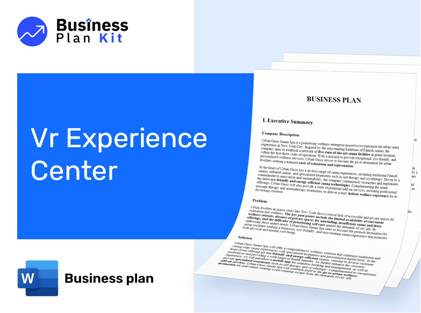 Vr Experience Center Business Plan Example