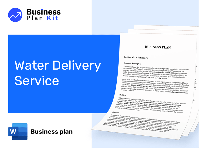 Water Delivery Service Business Plan Example