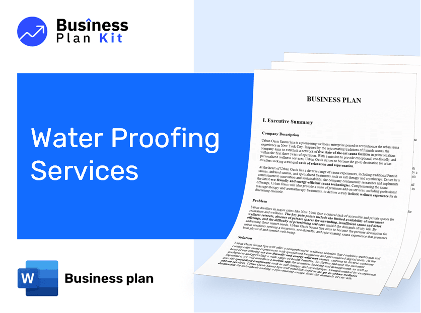 Water Proofing Services Business Plan Example