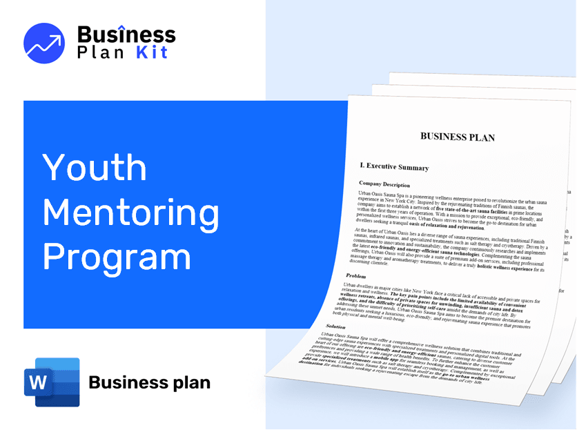 Youth Mentoring Program Business Plan Example