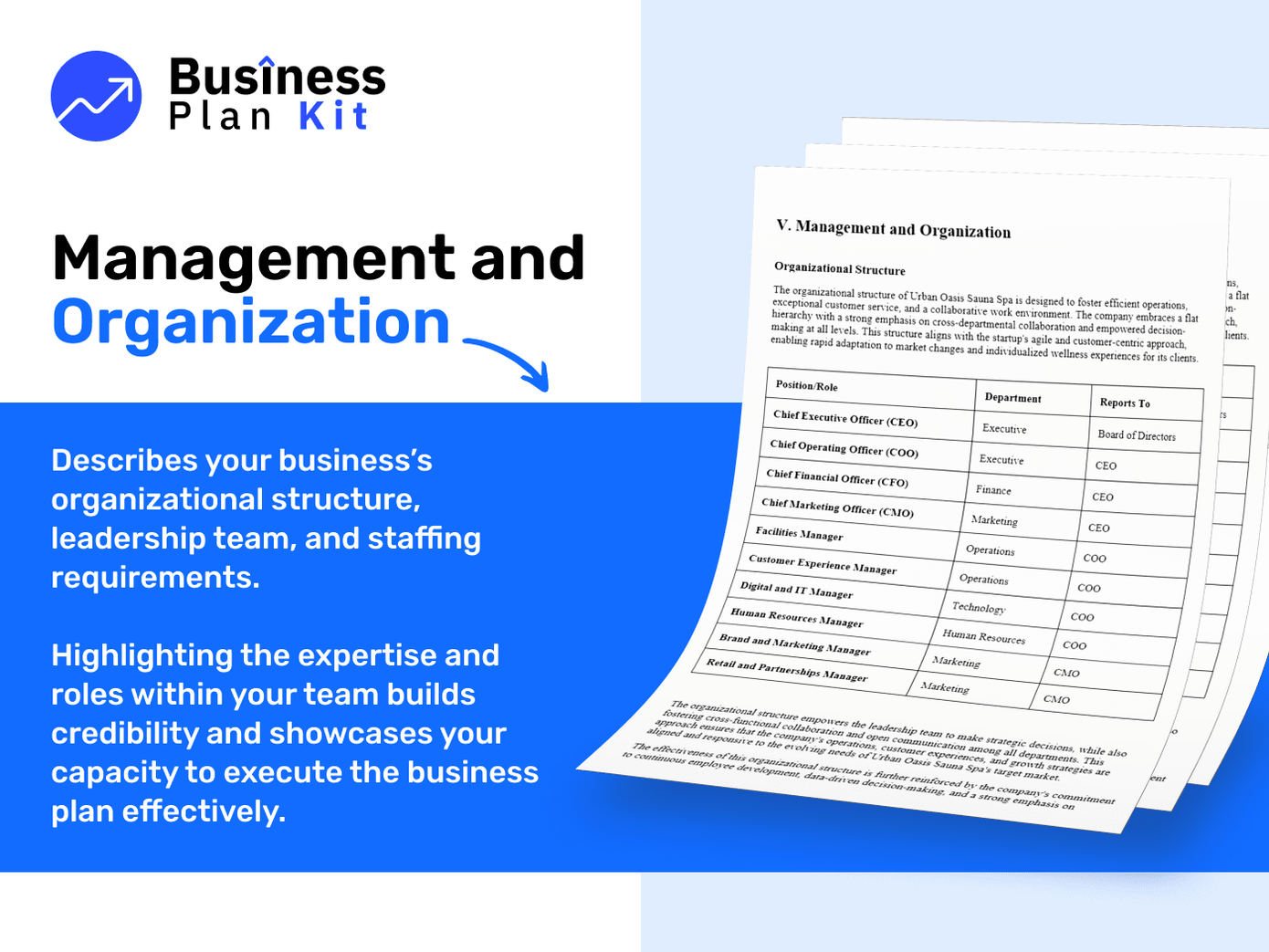 Solar Panel Cleaning Business Plan Example: Management and Organization