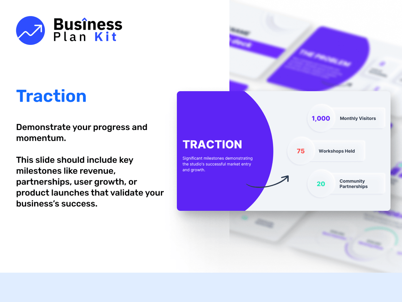 Consulting Pitch Deck Example: Traction