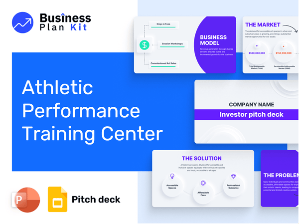 Athletic Performance Training Center Pitch Deck Example
