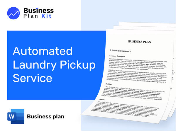 Automated Laundry Pickup Service Business Plan Example