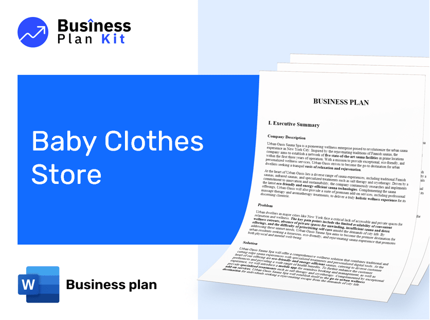 Baby Clothes Store Business Plan Example