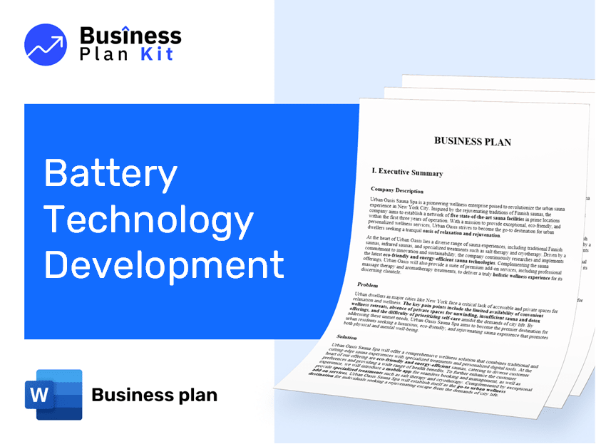 Battery Technology Development Business Plan Example