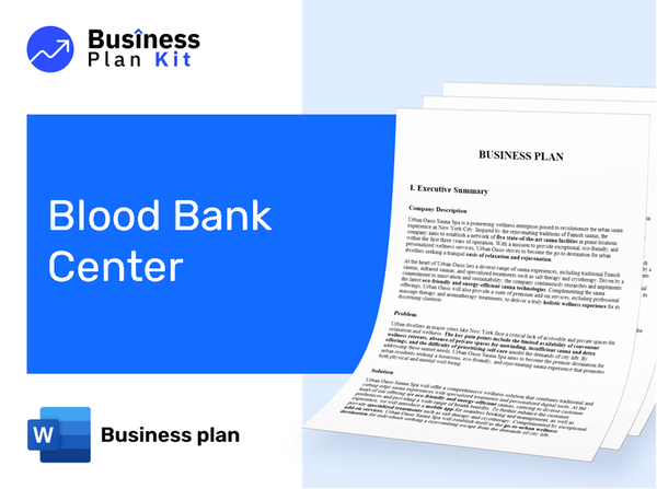 Blood Bank Center Business Plan Example