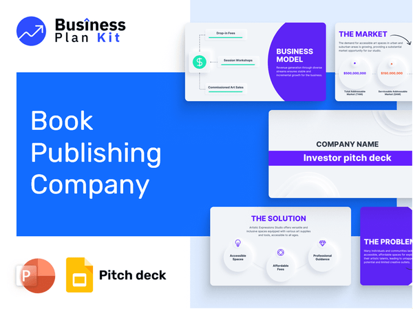 Book Publishing Company Pitch Deck Example