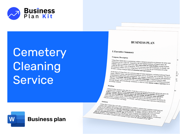 Cemetery Cleaning Service Business Plan Example