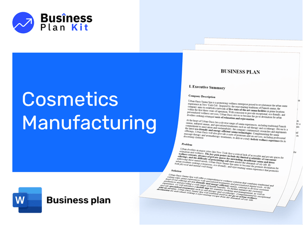 Cosmetics Manufacturing Business Plan Example