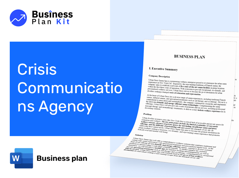 Crisis Communications Agency Business Plan Example