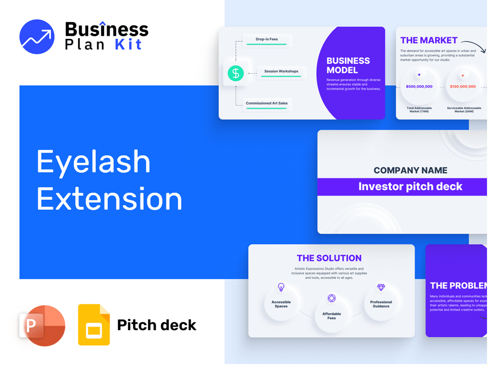 Eyelash Extension Pitch Deck Example