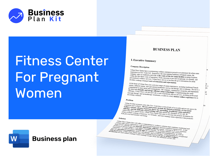 Fitness Center For Pregnant Women Business Plan Example