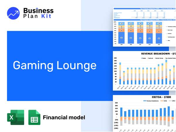 Gaming Lounge Financial Model Example