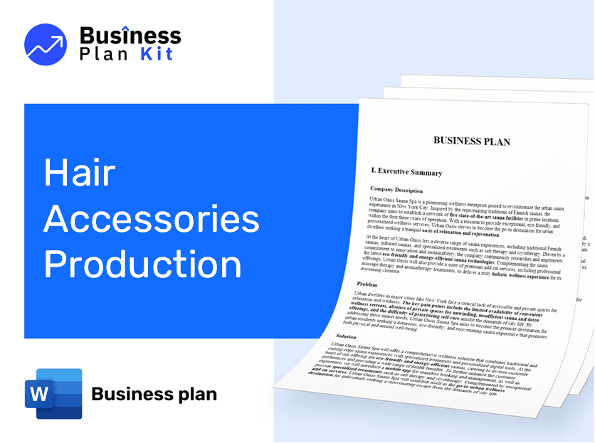 Hair Accessories Production Business Plan Example
