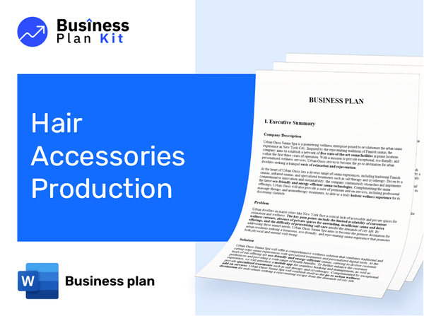 Hair Accessories Production Business Plan Example