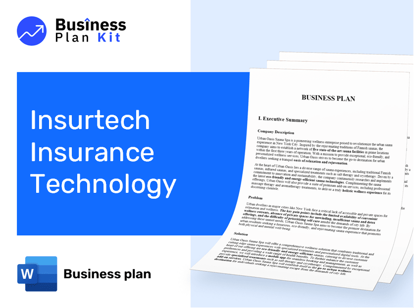 Insurtech Insurance Technology Business Plan Example
