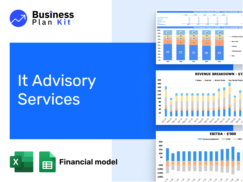 It Advisory Services Financial Model Example