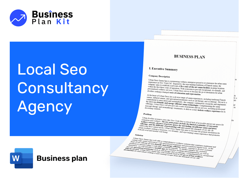 Local Seo Consultancy Agency Business Plan Example