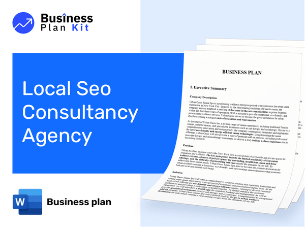Local Seo Consultancy Agency Business Plan Example