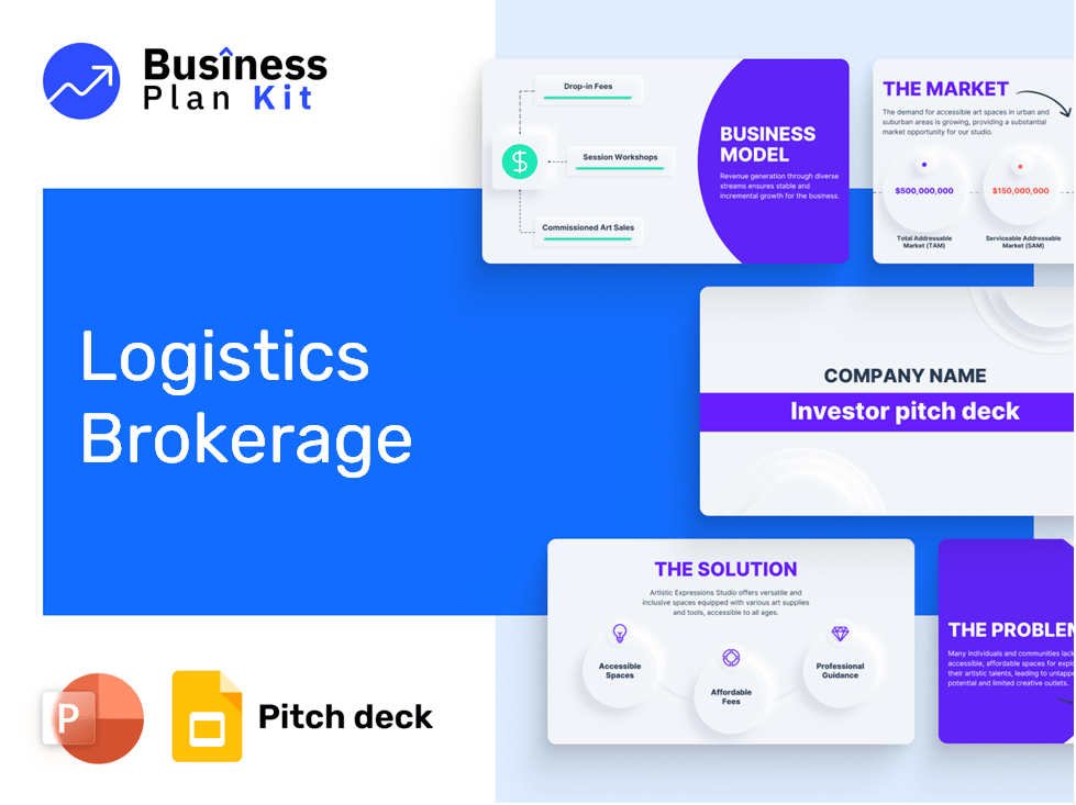 Logistics Brokerage Pitch Deck Example
