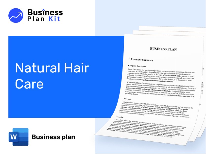 Natural Hair Care Business Plan Example