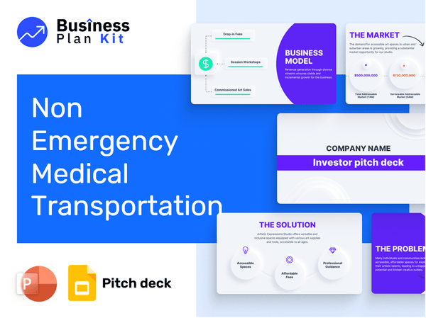 Non Emergency Medical Transportation Pitch Deck Example