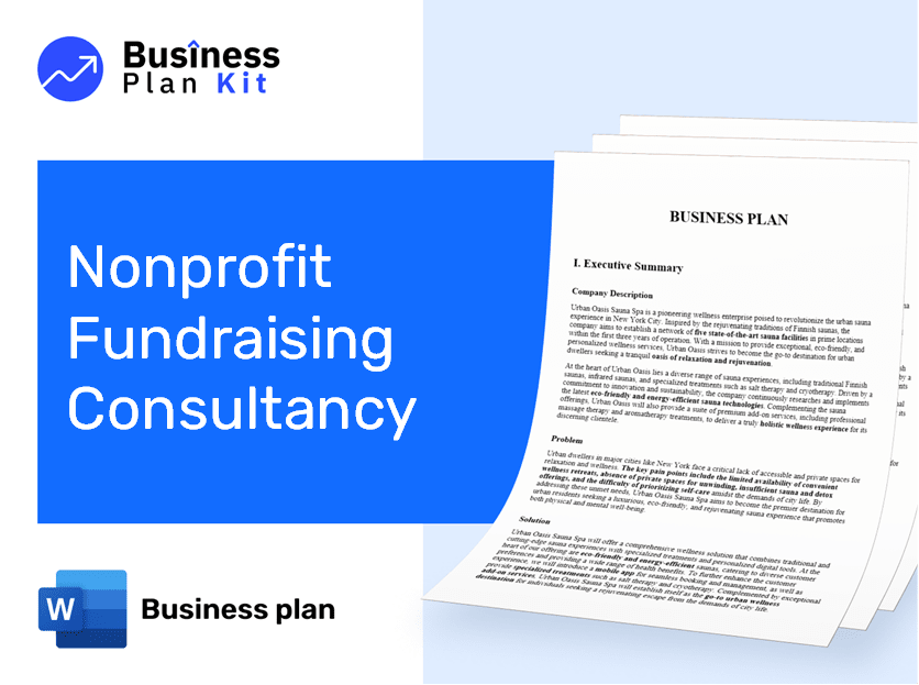Nonprofit Fundraising Consultancy Business Plan Example