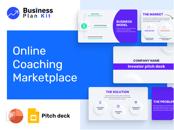 Online Coaching Marketplace Pitch Deck Example