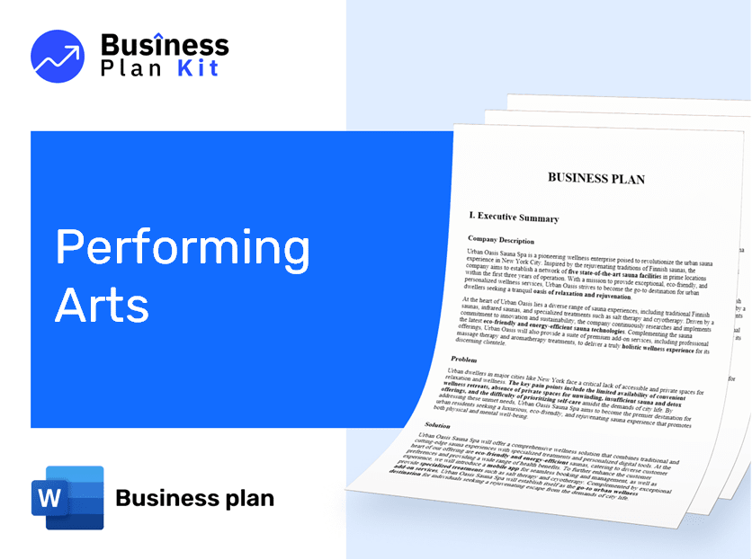 Performing Arts Business Plan Example