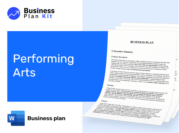Performing Arts Business Plan Example