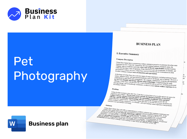 Pet Photography Business Plan Example