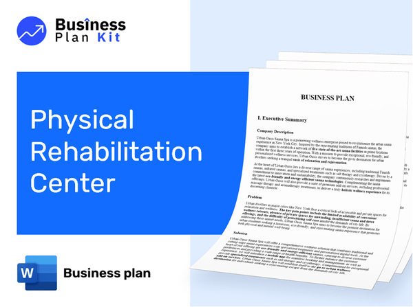 Physical Rehabilitation Center Business Plan Example