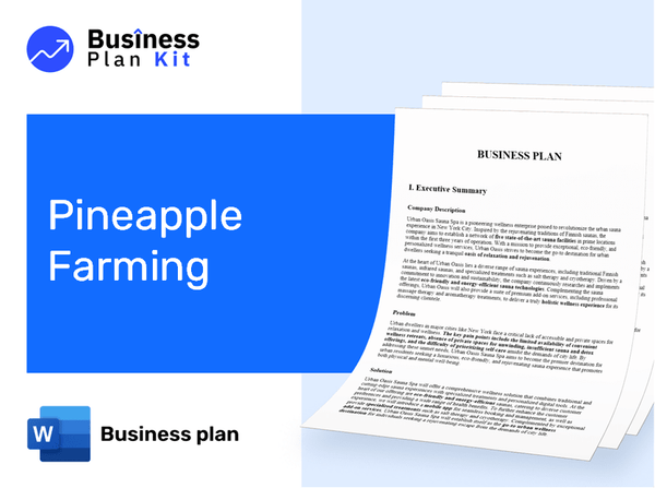 Pineapple Farming Business Plan Example