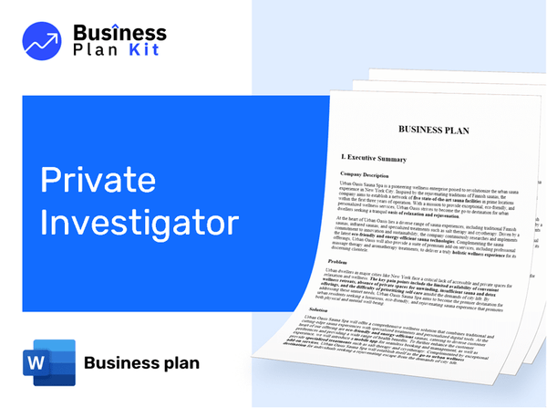 Private Investigator Business Plan Example