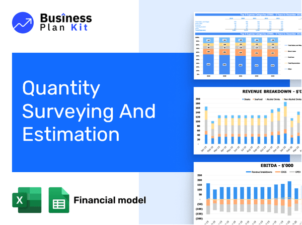 Quantity Surveying And Estimation Financial Model Example