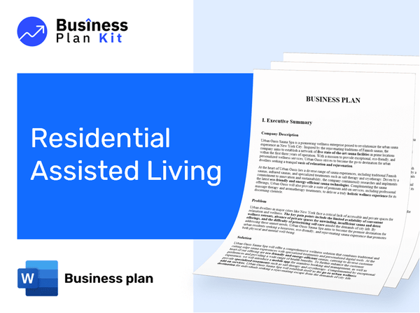 Residential Assisted Living Business Plan Example