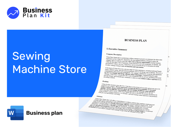 Sewing Machine Store Business Plan Example