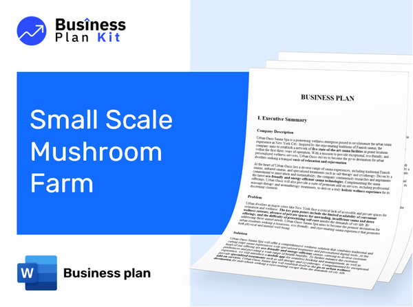 Small Scale Mushroom Farm Business Plan Example