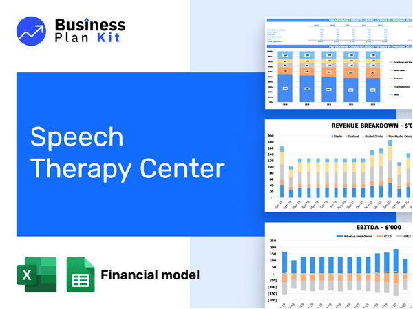 Speech Therapy Center Financial Model Example