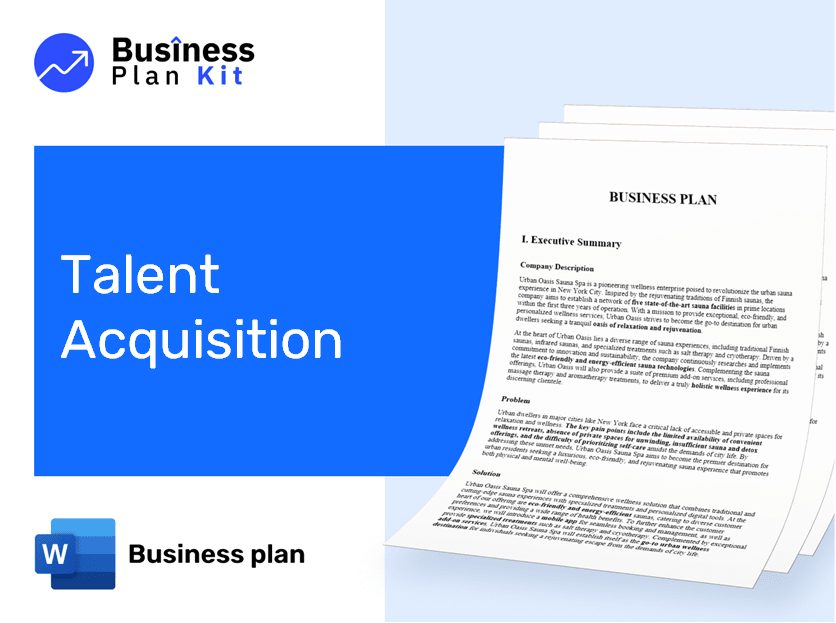 Talent Acquisition Business Plan Example