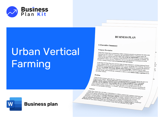 Urban Vertical Farming Business Plan Example
