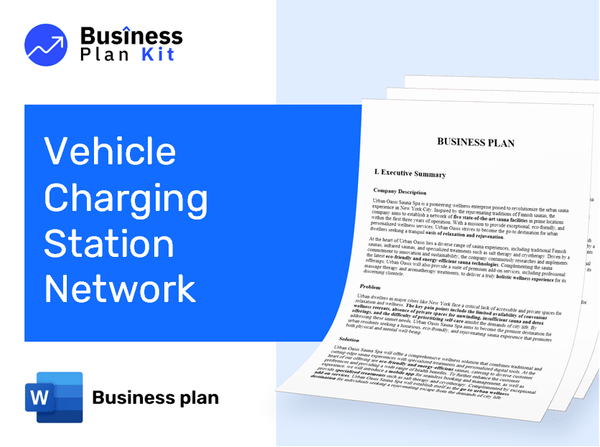 Vehicle Charging Station Network Business Plan Example