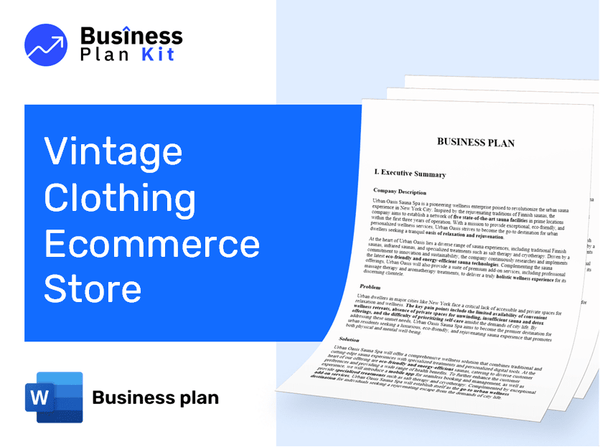 Vintage Clothing Ecommerce Store Business Plan Example