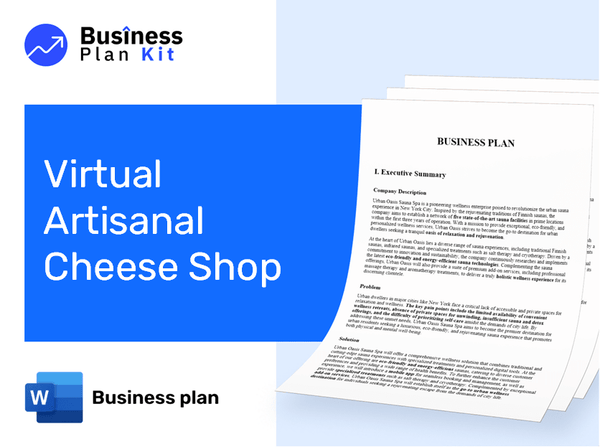 Virtual Artisanal Cheese Shop Business Plan Example